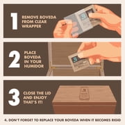 Boveda 72% Two-Way Humidity Control Packs For Wood Humidifier Boxes – 12 Pack – Moisture Absorbers – Humidifier Packs – Individually Wrapped Hydration Packets