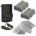 thumbnail image 1 of Nikon D80 High Capacity 'Intelligent' Batteries (2 Units) + AC/DC Travel Charger + Nwv Direct Microfiber Cleaning Cloth., 1 of 1