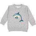 thumbnail image 2 of Inktastic Cute Blue Dolphin Toddler Sweatshirt, 2 of 4