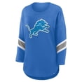 thumbnail image 2 of Women's Fanatics  Blue Detroit Lions Redzone 3/4-Sleeve T-Shirt, 2 of 3