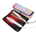 thumbnail image 2 of Hair Tools Travel Bag Heat-Resistant Curling Iron Organizer Bag with Detachable Heatproof Mat Travel Storage Case Pastel Rainbow Tie-dye, 2 of 8