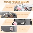 thumbnail image 5 of Golkcurx - Bolsa de cocción lenta de doble capa para ollas ovaladas de 6 a 8 cuartos y modelos Hamilton Beach, con correa ajustable acolchada, compartimento superior con cierre, 5 of 5