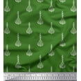 thumbnail image 1 of Soimoi Poly Georgette Fabric Leaves & Floral Block Fabric Prints by Yard 42 Inch Wide, 1 of 3
