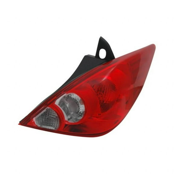 CarLights360: For Nissan Versa Tail Light Assembly 2007 08 09 10 11 2012 Passenger Side w/ Bulbs Hatchback DOT Certified For NI2801181 | 26550-EM30A