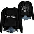 thumbnail image 2 of Women's Sweatshirts 2025 Senior 2026 Sweatshirt Long Sleeve Crewneck Pullover Tops Sweatshirt for Women, 2 of 3