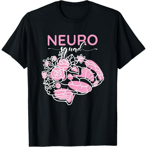 Neurology Neuro Nurse Neuro Tech Neuro Squad T-Shirt men and women can wear, black, white, gifts