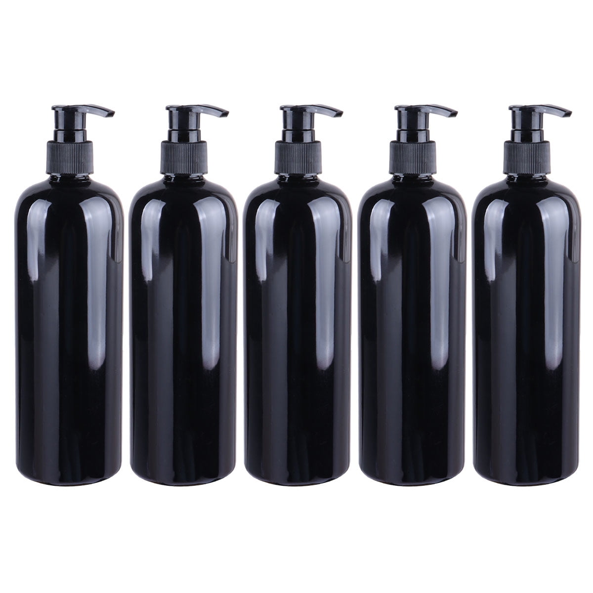 TINKSKY 5pcs Press Pump Bottles Plastic Shampoo Bottles Liquid Soap Holder Cleaning Gel Container for Home Outdoor