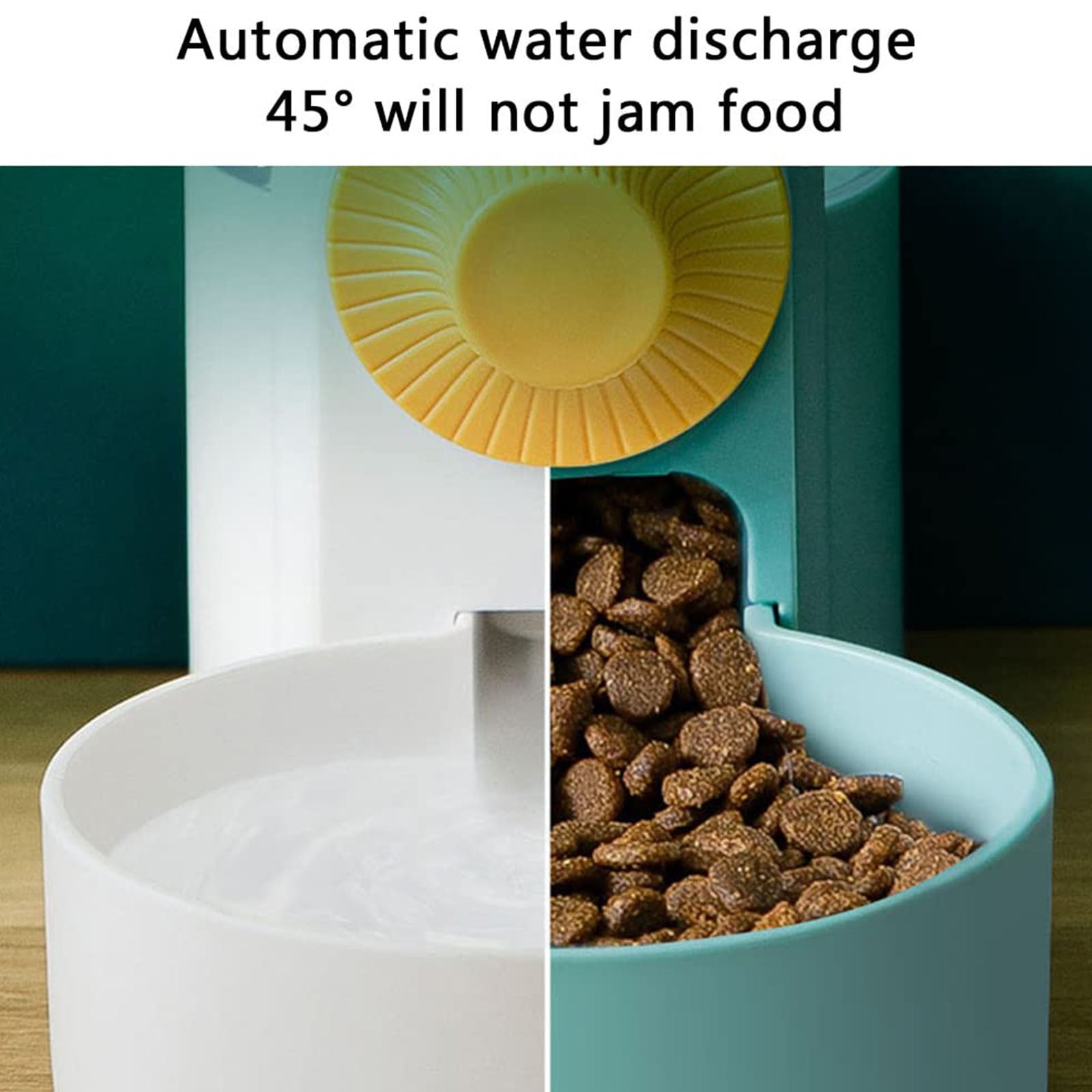 Dog Cage Automatic Kennel Feeder, Food and Water Dispenser Hanging Bowls for Cage Crate Kennel,Food Container Feeder Pet Drinker Creative Type Cat and Dog Food Dispenser (Blue, 2)