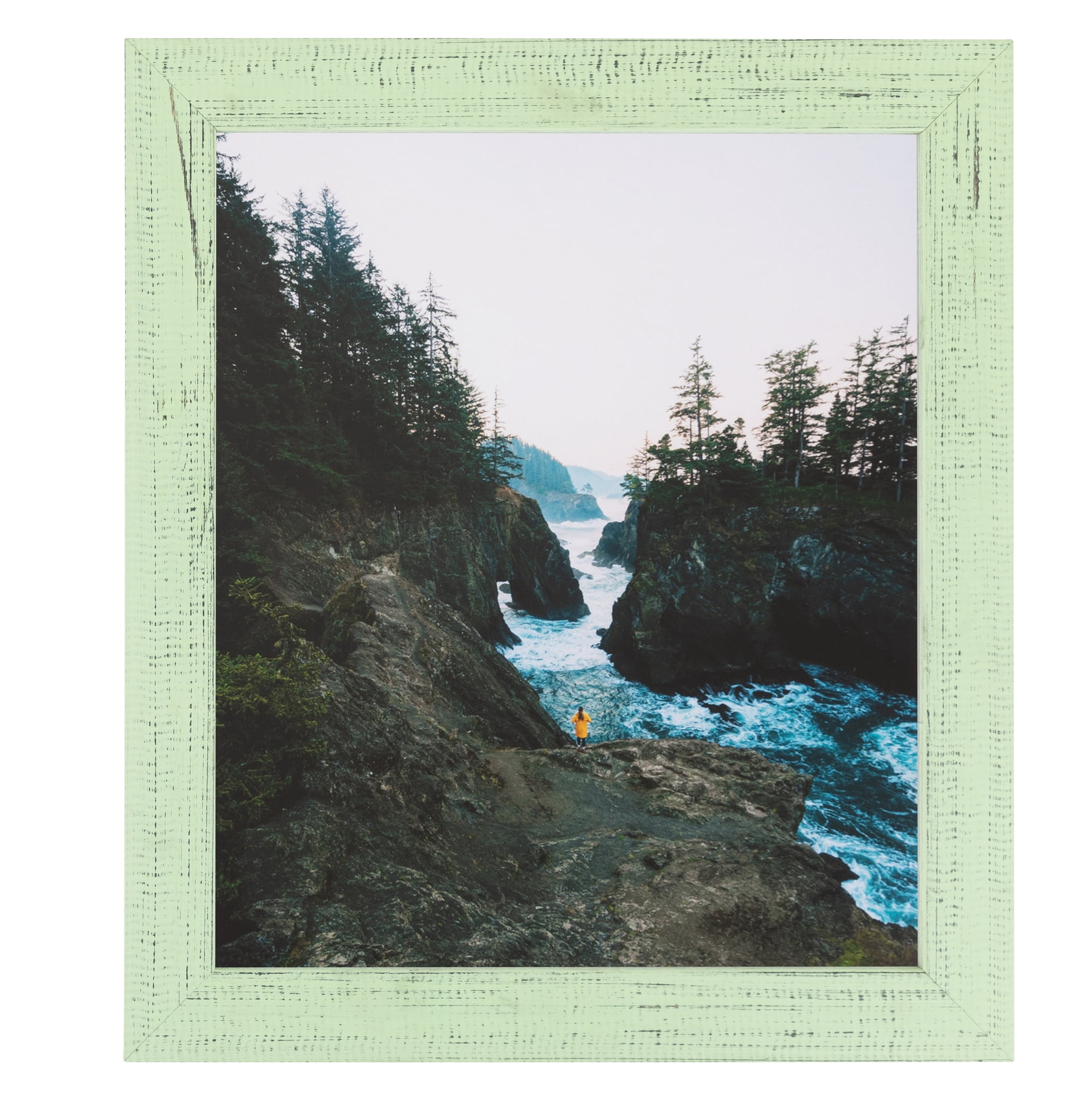 ArtToFrames 18" x 24" Pale Green Picture Frame, 18x24 inch Green Wood Poster Frame (WOM-4605),  Pack