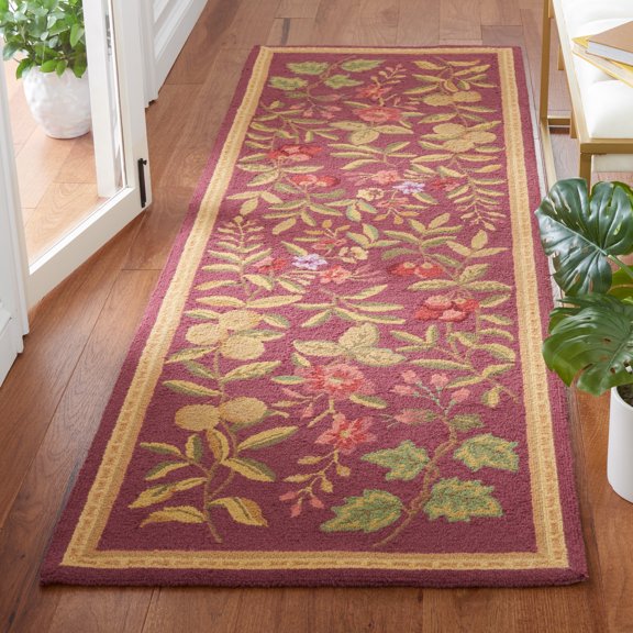 Safavieh Chelsea Dania Bordered Runner Rug, Burgundy, 2'6" x 10'