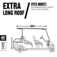 Classic Accessories Fairway Extra Long Roof 6Person Golf Cart Cover