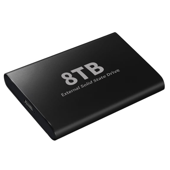 UEHBD 8 Large Capacity BLACK External SSD USB 3.0Hard Drive Typec-Computer/Laptop