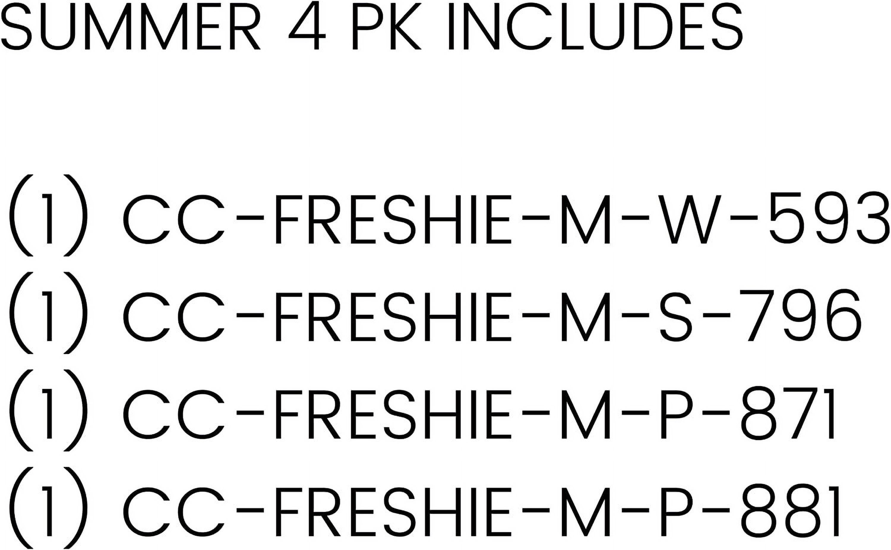 Summer Tropical Palm Tree, Pineapple, Sunglasses, and Watermelon  4 Pack Bulk Car Freshie Silicone Molds Wholesale for Scented Aroma Beads Car Candle, Heat Resistant to 450 F Bake Oven Safe