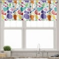 thumbnail image 3 of Ambesonne Music Valance & Curtain, Colorful Instruments Bass, 55"x36", Multicolor, 3 of 6