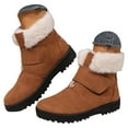 thumbnail image 3 of YLYL Men Winter Snow Boots Fur Lined Warm Waterproof Slip on Outdoor Walking Sneakers, 3 of 9