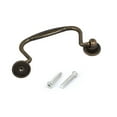 thumbnail image 2 of Uxcell Door Metal Retro Style Pull Handle 0.14" Hole Diameter 2 Pack, 2 of 5