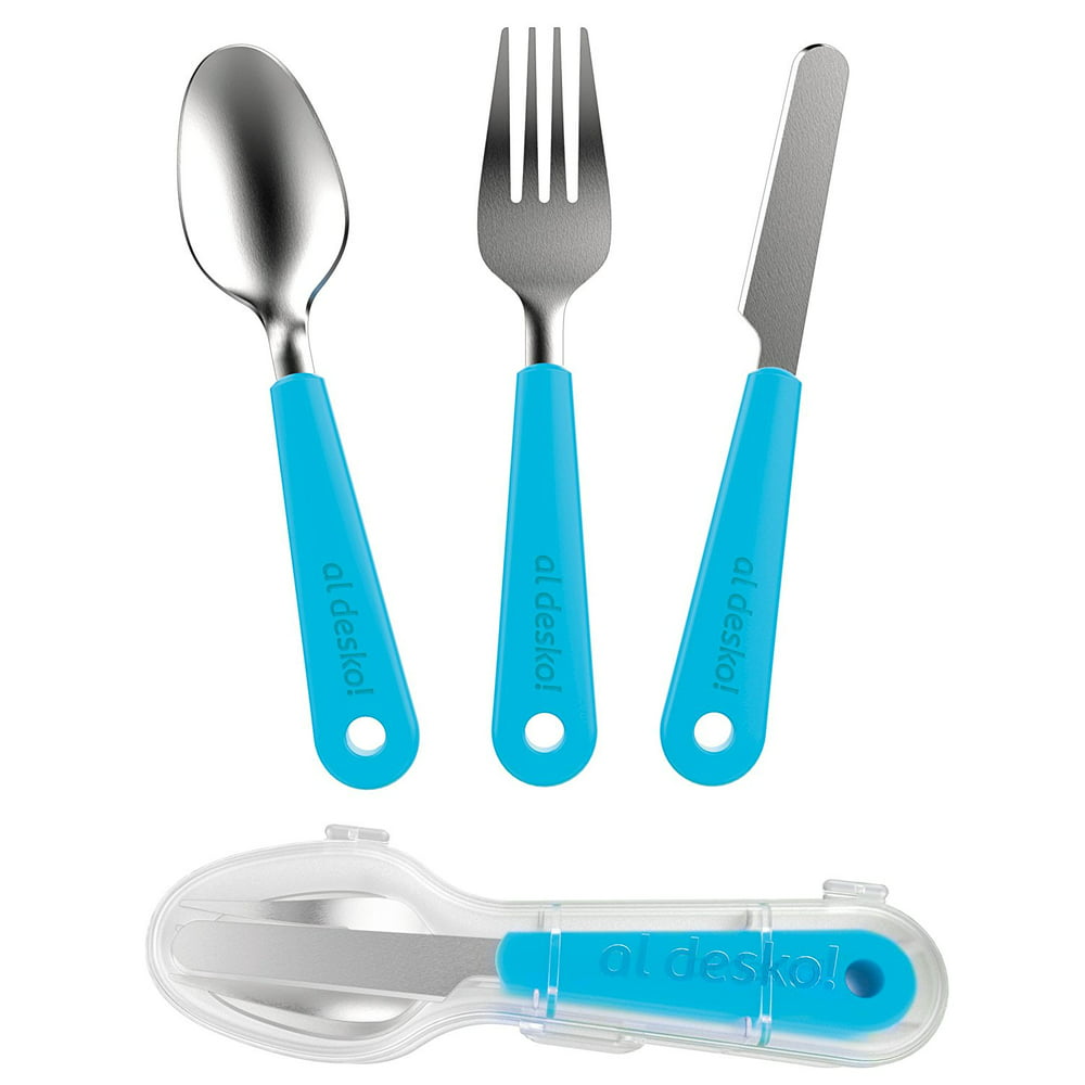 Travel Cutlery Set with Case, 3pc Stainless Steel (Knife