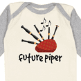 thumbnail image 4 of Inktastic Bagpiper Kids Future Piper Boys or Girls Long Sleeve Baby Bodysuit, 4 of 5