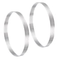 thumbnail image 1 of 2uds Inoxidable Acero Pastel Anillos para Hornear, Perforado Pastel Mousse Anillo Cocina Hornear Calor Resistente 7.8 Diámetro, 0.8 Altura, para Pastel Postre, Plata, 1 of 5