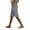 Grey, variant on Cotton Linen Pants for Women Summer Casual High Waisted Drawstring Beach Bermuda Shorts by Yigetop Black L
