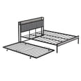 thumbnail image 5 of Quest Queen Size Metal Platform Bed Frame with Trundle - Black, 5 of 15