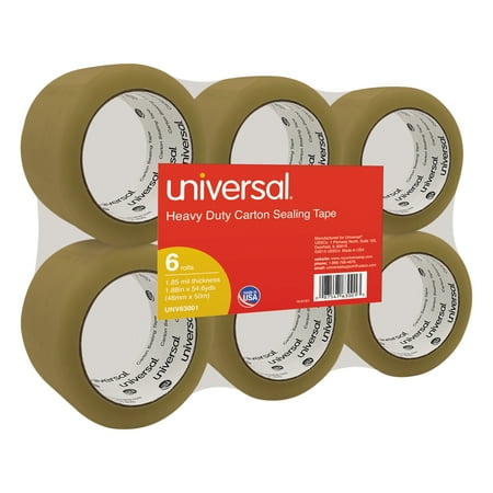 UPC 087547630013 product image for Universal General-Purpose Box Sealing Tape  48mm x 54.8m  3  Core  Tan  6/Pack - | upcitemdb.com
