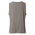 thumbnail image 4 of Womens Sleeveless Ruffled V Neck Tops Summer Linen Tank Tops Solid Color Edge Hem Camisoles 100 Polyester Shirts Women Spandex Tee Women Athletic Shirt Women S Tops Short Sleeve Layering Tee, 4 of 5