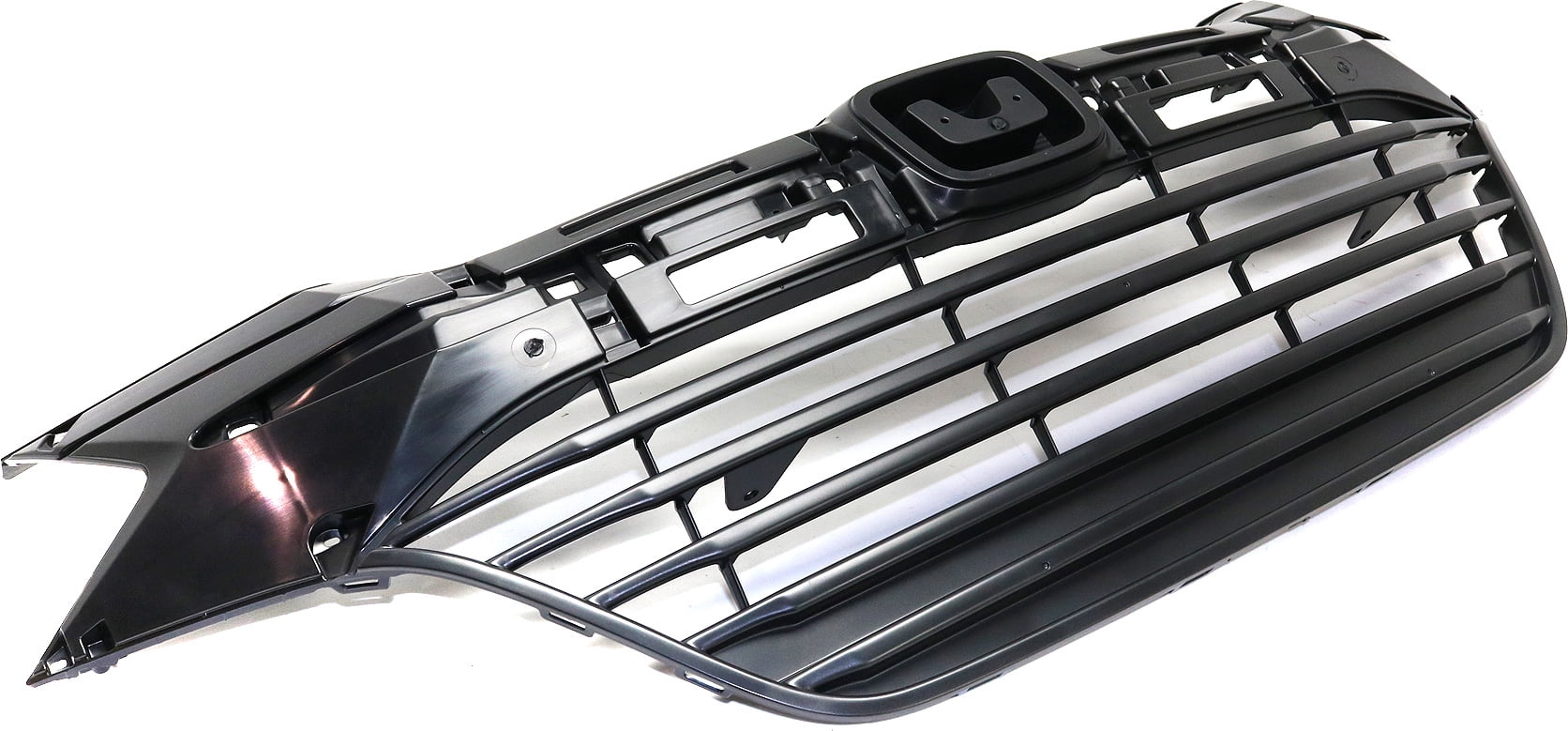 Grille Assembly Compatible With 2016-2018 Honda HR-V Textured Black Shell and Insert