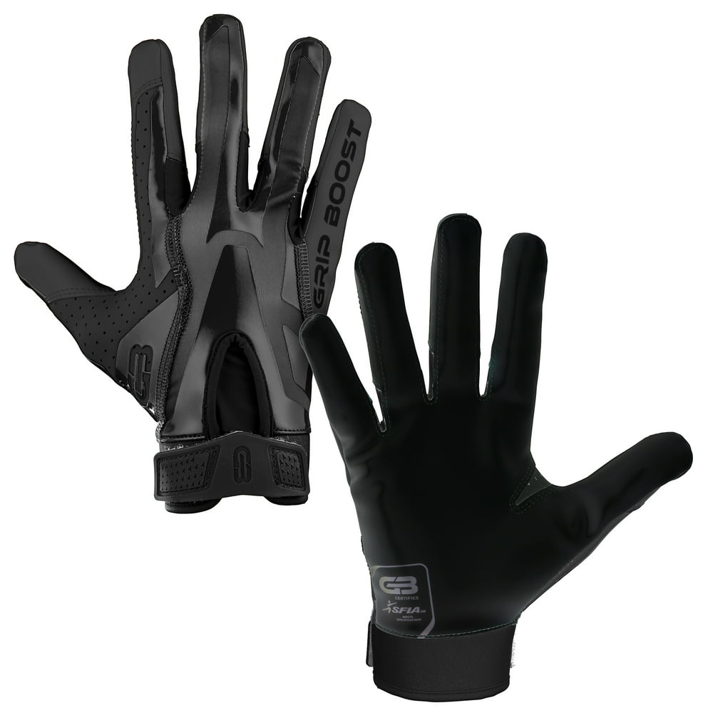 Grip Boost Stealth Solid Color Football Gloves Pro Elite Adult Sizes