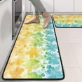 thumbnail image 2 of Kitchen Rugs Sets Of 2,Pioneer Flower Floral Print Pattern Anti Fatigue Kitchen Mat Rugs Non Slip Washable,Decorative Kitchen Floor Mats for Kitchen,Sink,Laundry,17"x47"+17"x47", 2 of 5