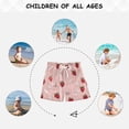 thumbnail image 6 of Kids' Beach Pants Comfortable Swim Trunks Strawberry and Flower Shorts for Pool Vacation and Lounge Wear Large, 6 of 8