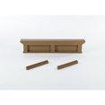 thumbnail image 6 of Home Wall Decorative Antique Brass Hardware 6 Hook Coat Rack - Brown Antique, 6 of 7