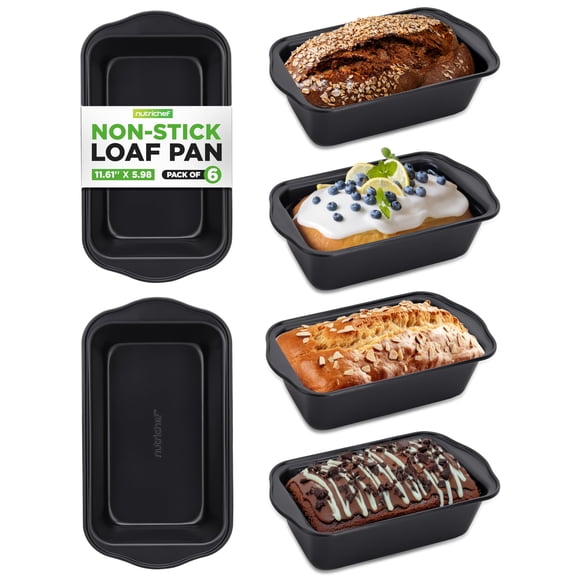 Juego 6 moldes NutriChef antiadherentes