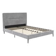 thumbnail image 5 of CosmoLiving Westerleigh Upholstered Bed, Full, Light Gray Velvet, 5 of 19