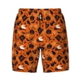 thumbnail image 4 of Lsque Mens Swim Trunks Retro Halloween Pattern - Bathing Suit Compression Liner - Beach Swim Shorts Swimwear - (S-3XL) - Stretch Quick Dry -, 4 of 9