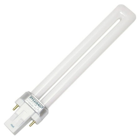 42w Compact Fluorescent Lamp - (10 Pack) Sylvania 21136 CF13DS/827/ECO 13-Watt 2700K 2-Pin Single Tube Compact Fluorescent Lamp