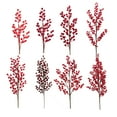 thumbnail image 4 of Christmas Fruit Fake Flower Dried Flowers Diy Home Good Quality Plastic Photo Props Emulation Berry Stalks, 4 of 6