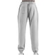 thumbnail image 4 of Pantalones largos para hombre, con cintura elástica, color liso, con cordón y bolsillos, de poliéster., 4 of 4