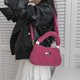 thumbnail image 5 of Bolso de hombro mullido de invierno para mujer, bolso de mano de felpa, bolso de mano con cremallera (rosa), 5 of 7