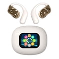 thumbnail image 1 of True Wireless Open Ear Bluetooth Earbuds, Waterproof Touch Screen Display Bluetooth 5.4mm Driver Ergonomic Non Insert Design, Intelligent Touch Screen Open Bluetooth Earphones for Running Fitness, 1 of 7