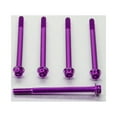 thumbnail image 6 of Aluminum Flanged Hex Head Bolt M6x(1.00mm)x80mm Race Spec Etched Pack x5, 6 of 6
