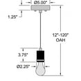 thumbnail image 2 of Access Lighting LED Pendant in Brushed Steel Color, 2 of 2