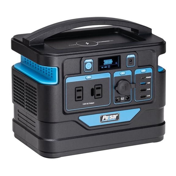 500 Watt Lithium-Ion Portable Power Station with LCD Display & Wireless Charging Pad