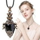 thumbnail image 5 of Collar de cristal para hombre: collar de cristal con colgante de piedra, collar con colgante místico, cristales naturales, colgante de cristal, bisutería para hombre y mujer, 5 of 8