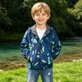 thumbnail image 2 of Karoyedx Jacket for Baby Boys Lightweight Jacket for Kids Fall Long Sleeve Zip Up Hooded Rain Coat Windproof Outdoor Tactical Jackets Dark Blue Size,5-6 Years, 2 of 9