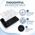 thumbnail image 4 of Molde de bandeja para cubitos de hielo para gatos, 2 unidades, bandejas de cubitos de hielo en forma de gato en 3D, bonitos moldes para cubitos de hielo para whisky, bourbon, bandejas de cubitos de, 4 of 4