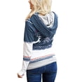 thumbnail image 3 of Outfmvch sweaters for women Autumn Winter Christmas ed Pocket Hooded Casual Sweater cardigan for women fall clothes for women, 3 of 6