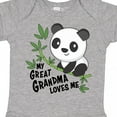 thumbnail image 4 of Inktastic My Great Grandma Loves Me Cute Panda Boys or Girls Baby Bodysuit, 4 of 5