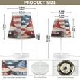 thumbnail image 3 of WOBOGO American Flag Gnome Table Lamps Bedroom 3-Speed Dimmable Farm Style with Fabric Shade for Reading and Home Office, 3 of 8