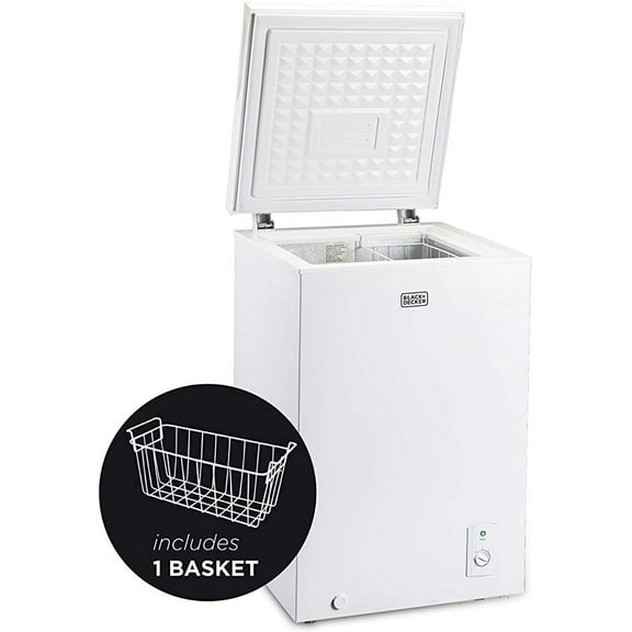 Black Decker BCFK356 3.5-Cubic-Foot Chest Freezer, White